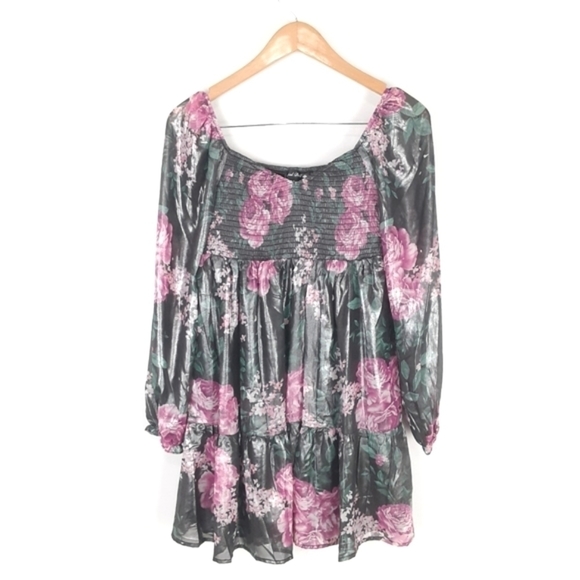 New Crystal Doll Boho Vibes Floral Dress Size Small - Picture 9 of 10